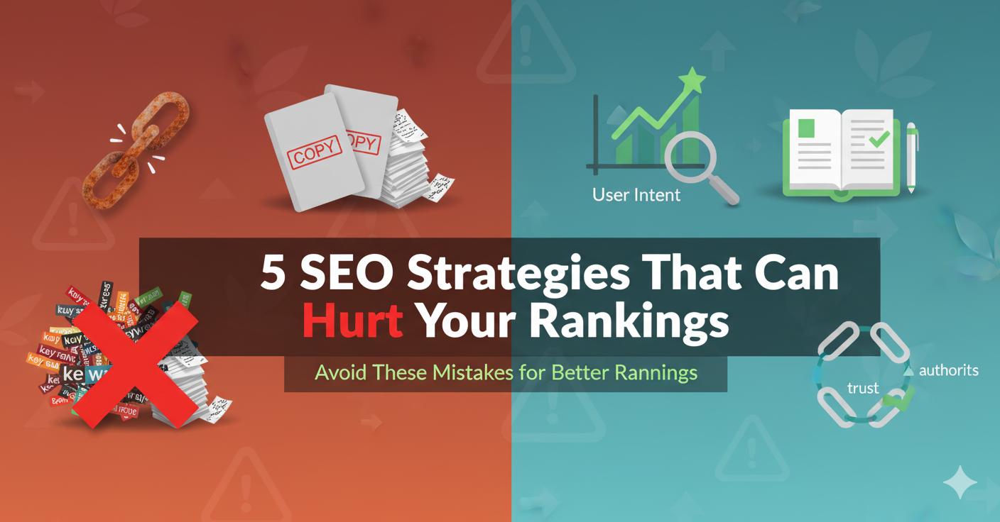 5 SEO Strategies That Can Hurt Your Search Engine Rankings