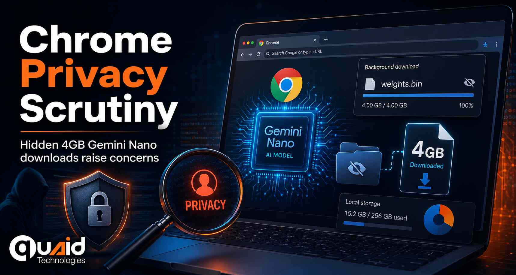Google Chrome Faces Privacy Scrutiny Over Hidden 4GB Chrome Gemini Nano storage