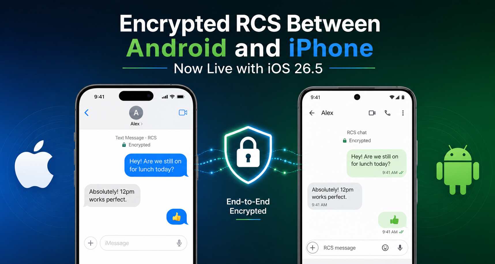 encrypted RCS between Android and iPhone
